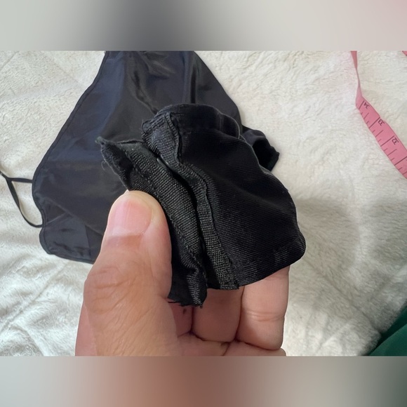 WeWoreWhat Sleek satin Black sleeveless Bodysuit size L - Picture 11 of 11